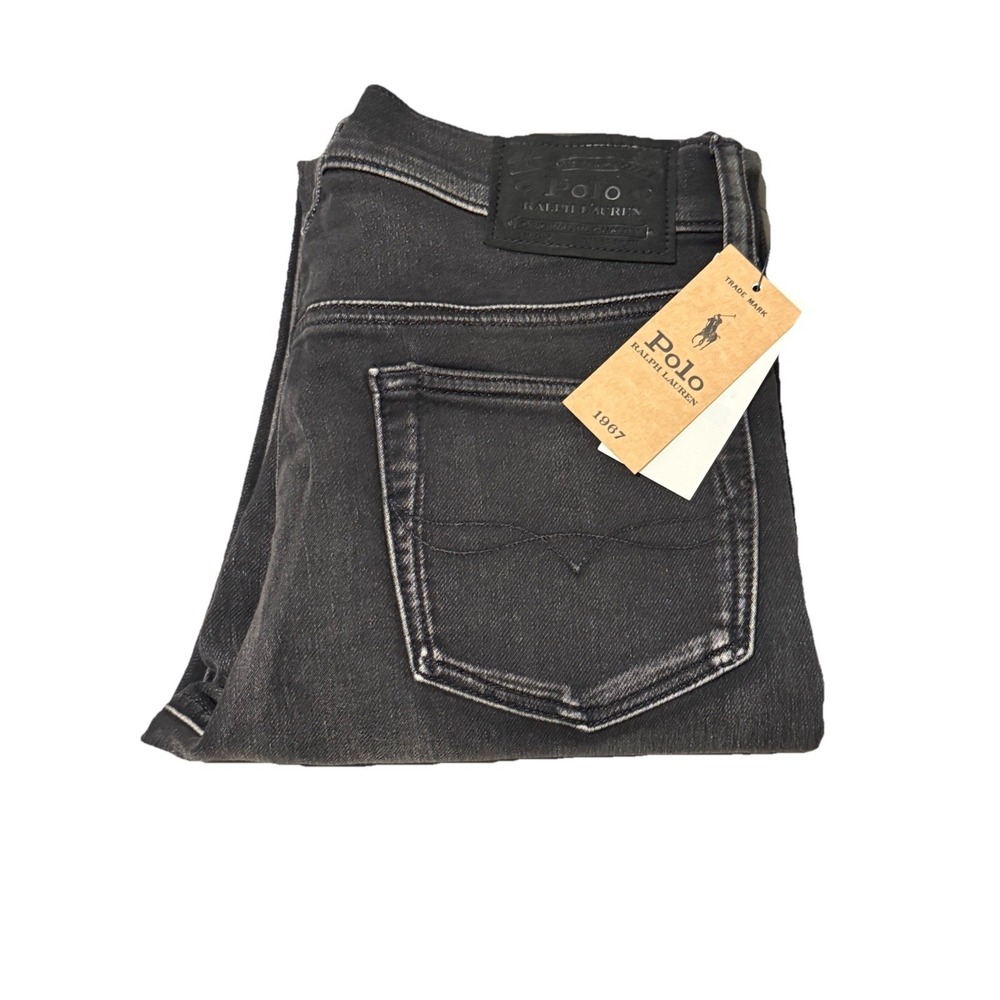 Polo Ralph Lauren The Eldridge Skinny‎ Youth Size 16 Black Jeans NWT